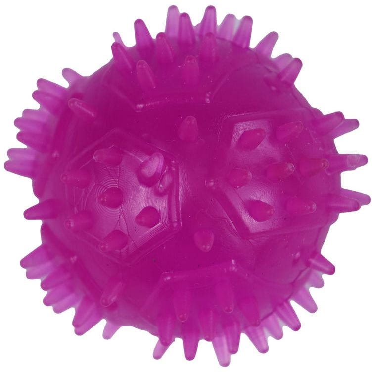 Іграшка для собак Agility м'яч з шипами 7.5 см фіолетова - фото 1