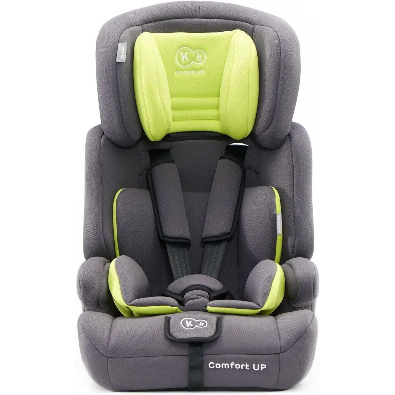 Автокресло Kinderkraft Comfort Up Lime серое с желтым (00-00158112) - фото 3