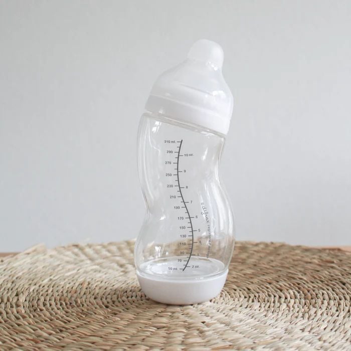 Стеклянная антиколиковая бутылочка Difrax S-bottle Wide White с силиконовой соской 310 мл (737FE White) - фото 8