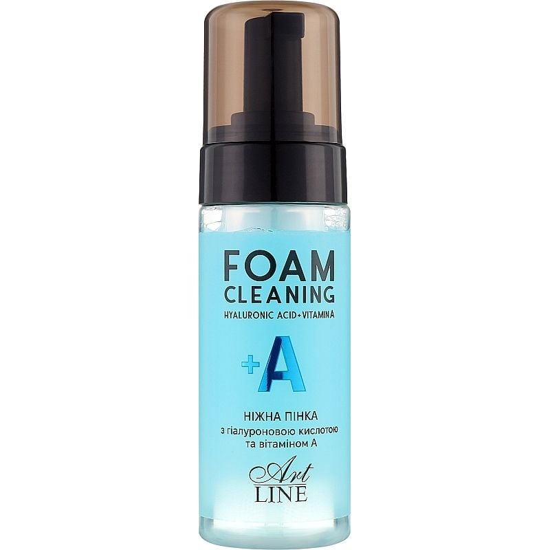 Пінка для вмивання Art Line Foam Cleaning Hyaluronic Acid + Vitamin A 150 мл - фото 1