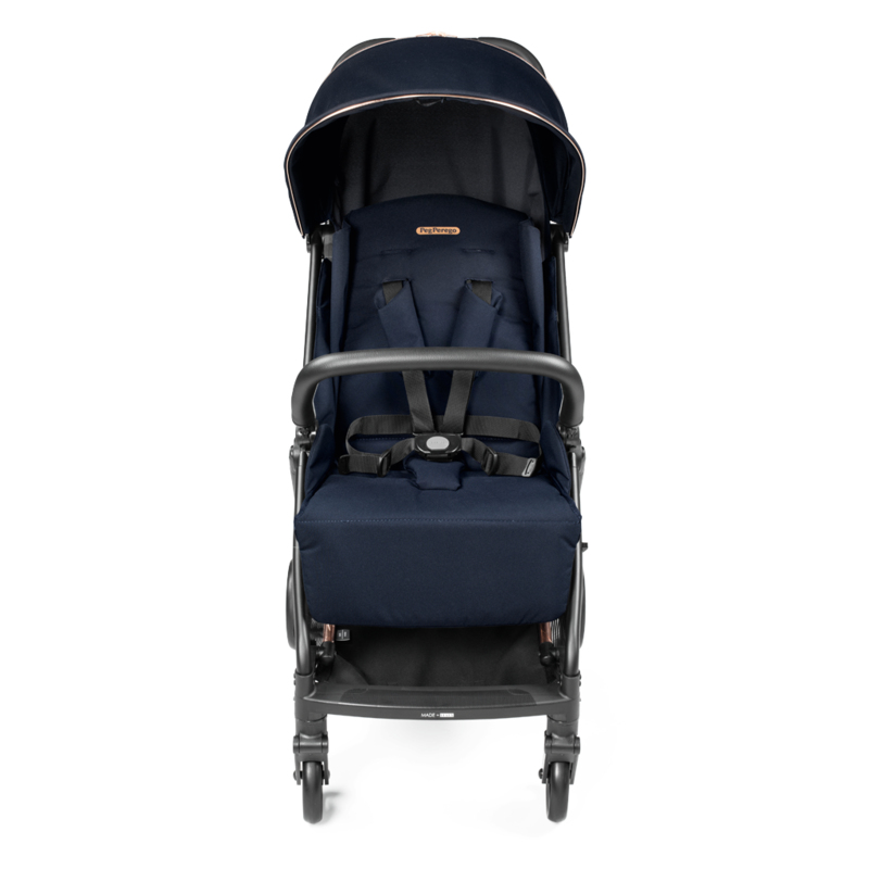 Коляска компактная Peg-Perego Selfie Blue Shine, синяя (IP22000000RO51) - фото 3