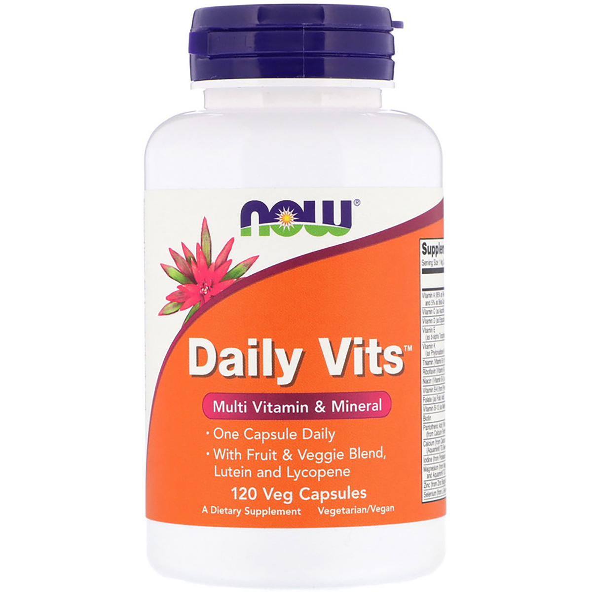 Мультивитамины Now Foods Daily Vits Multi Vitamin & Mineral 120 капсул - фото 1