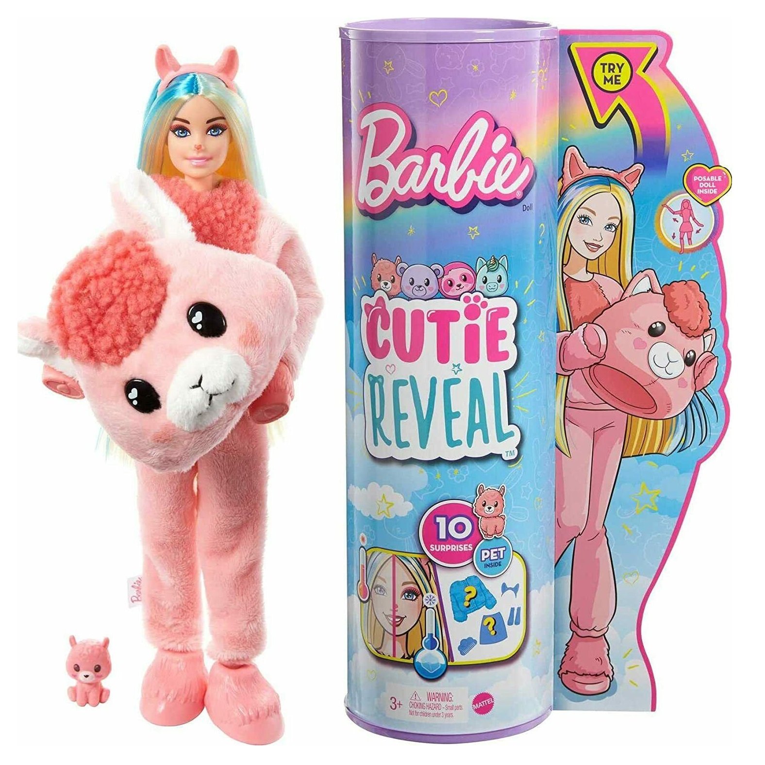 Кукла Barbie Cutie Reveal Забавная лама (HJL60) - фото 1