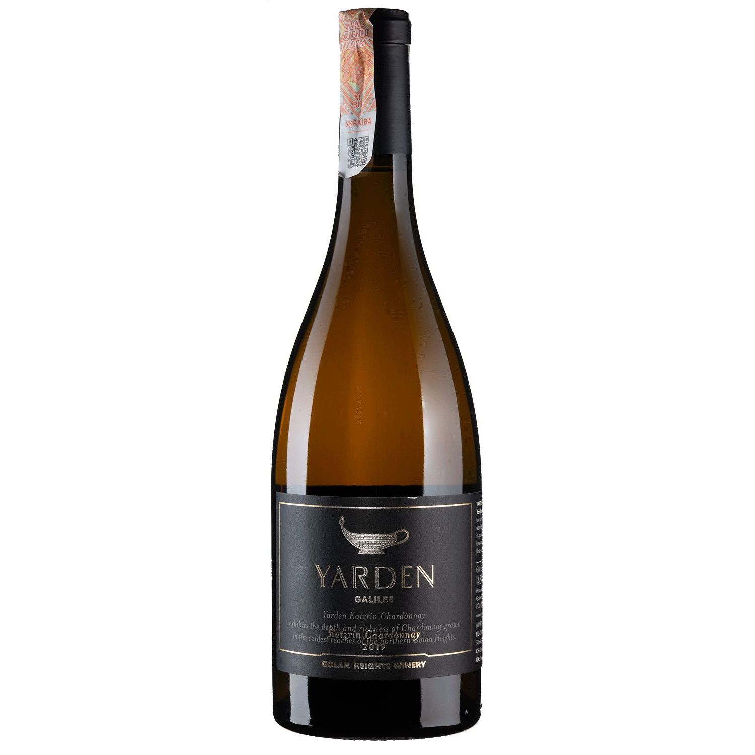 Вино Golan Heights Winery Katzrin Chardonnay Yarden 2019, белое, сухое, 0,75 л - фото 1