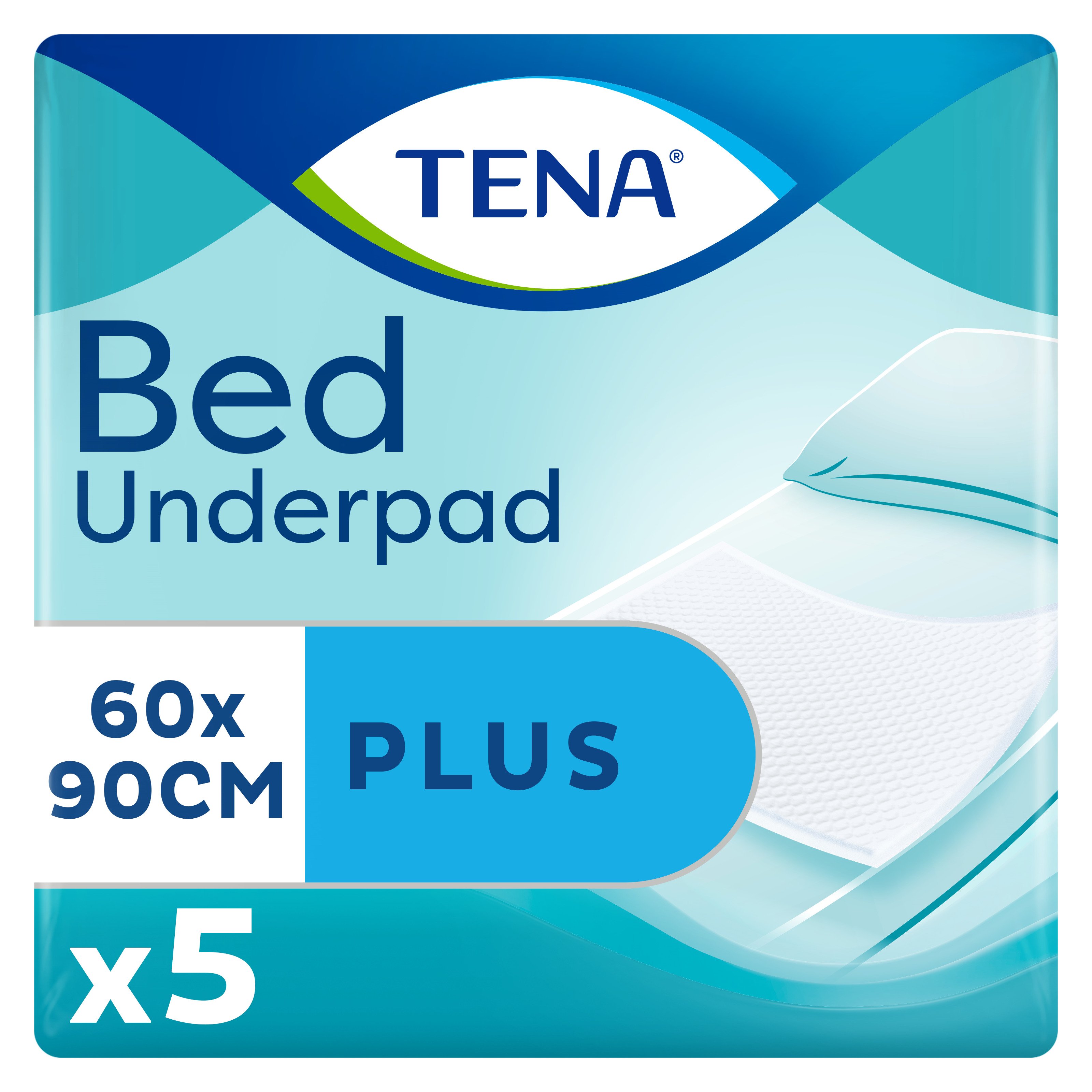 Одноразові пелюшки Tena Bed Plus, 90х60 см, 5 шт. - фото 1