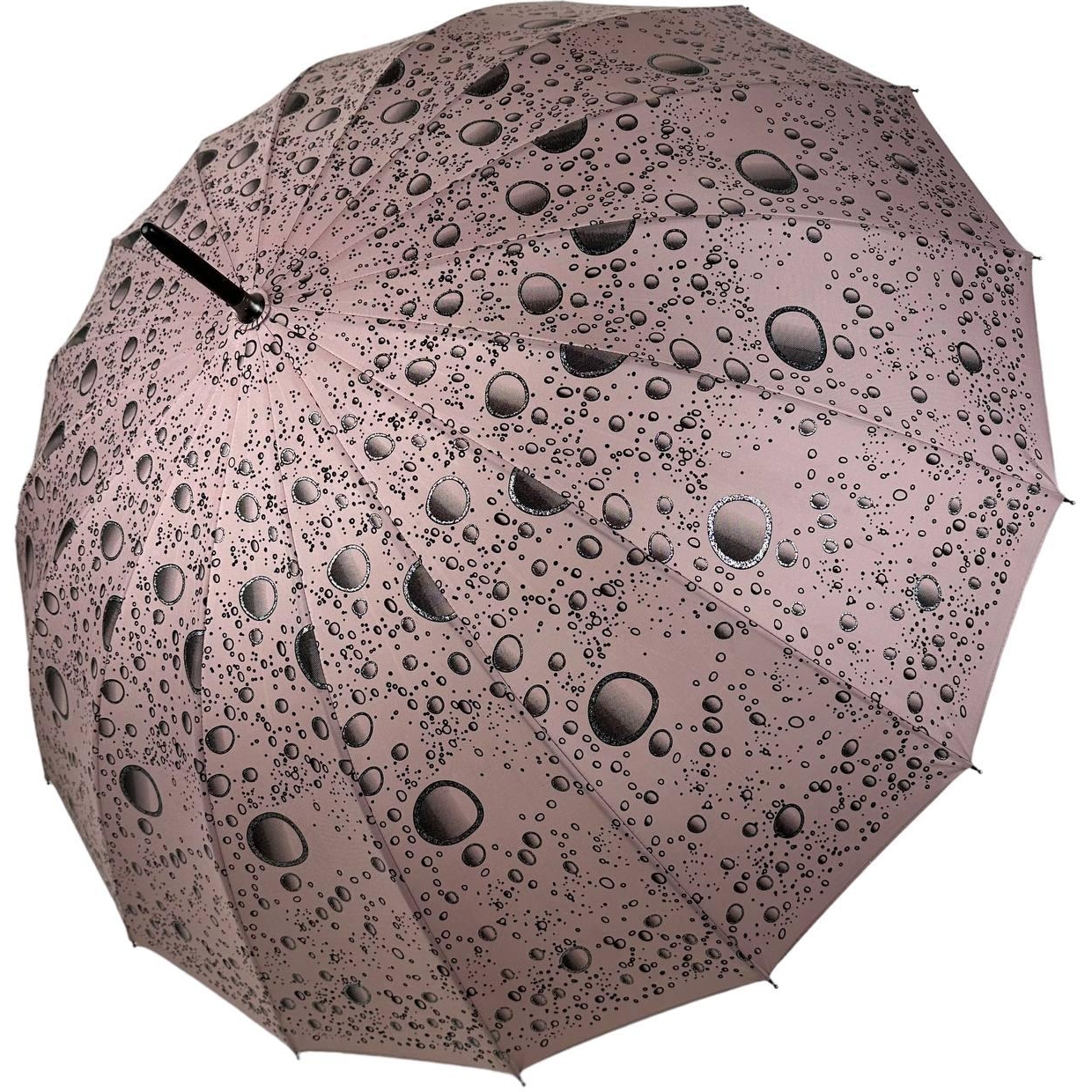 Жіноча парасолька-палиця напівавтомат Toprain 98 см пудрова - фото 1