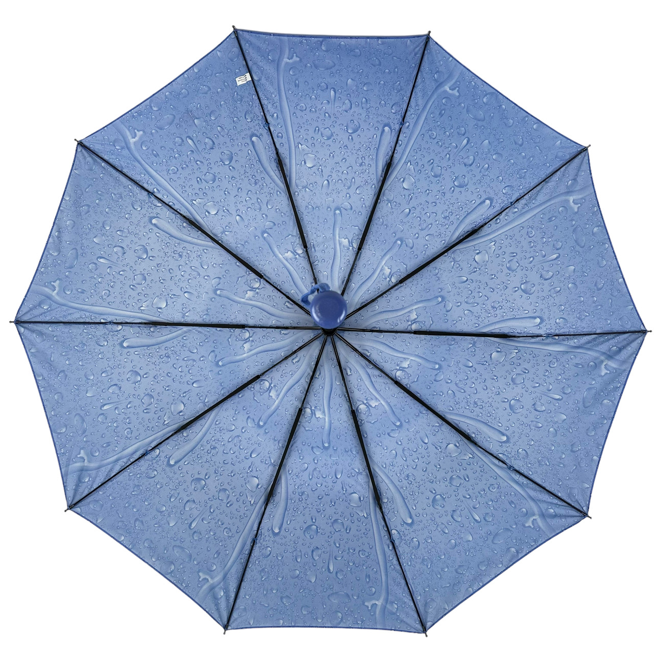 Жіноча складана парасолька напівавтомат S&L 101 см синя - фото 6