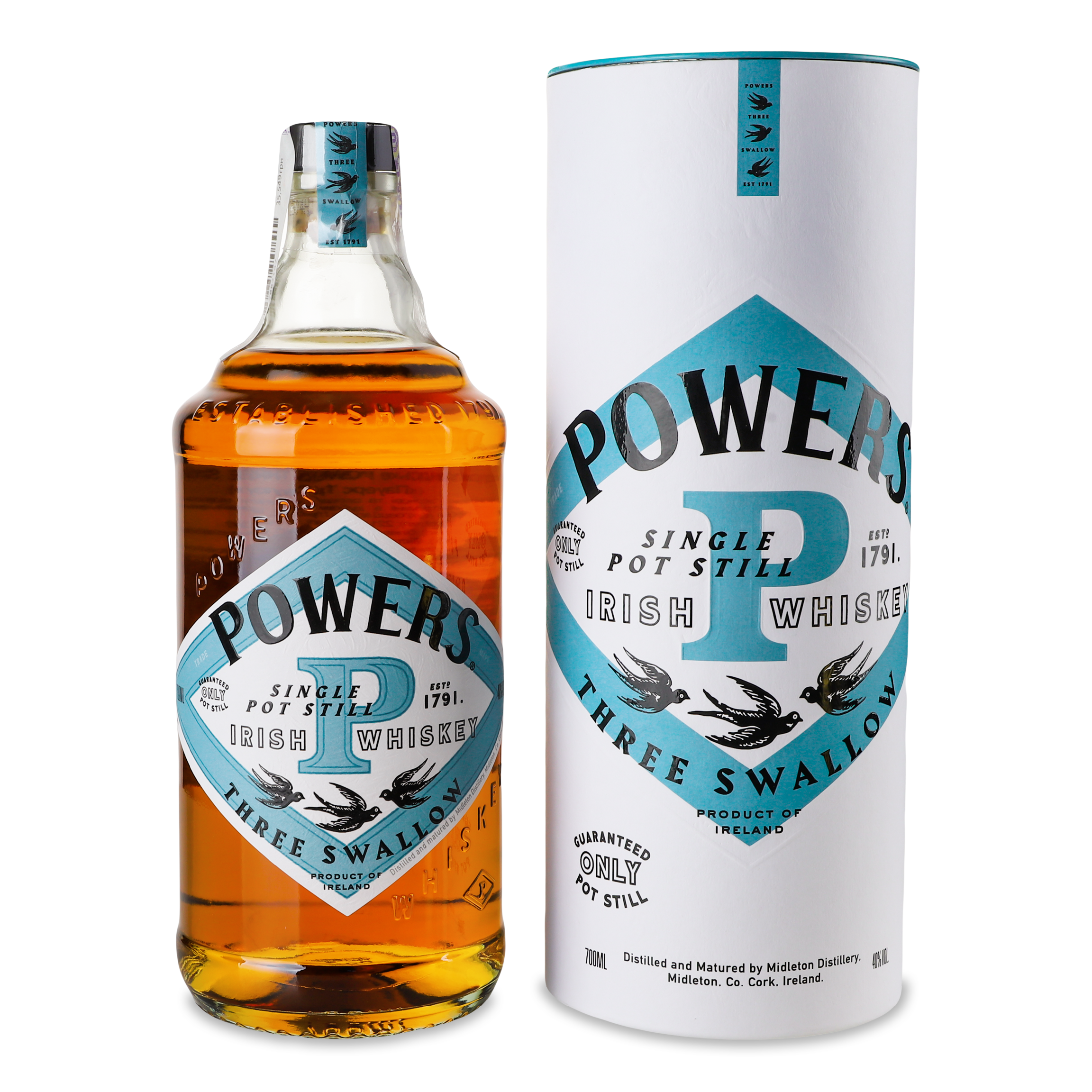 Виски Powers Three Swallow, в коробке, 40%, 0,7 л (851936) - фото 1