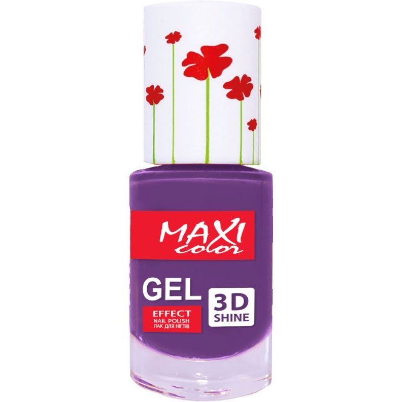 Лак для нігтів Maxi Color Gel Effect Hot Summer відтінок 25, 10 мл - фото 1