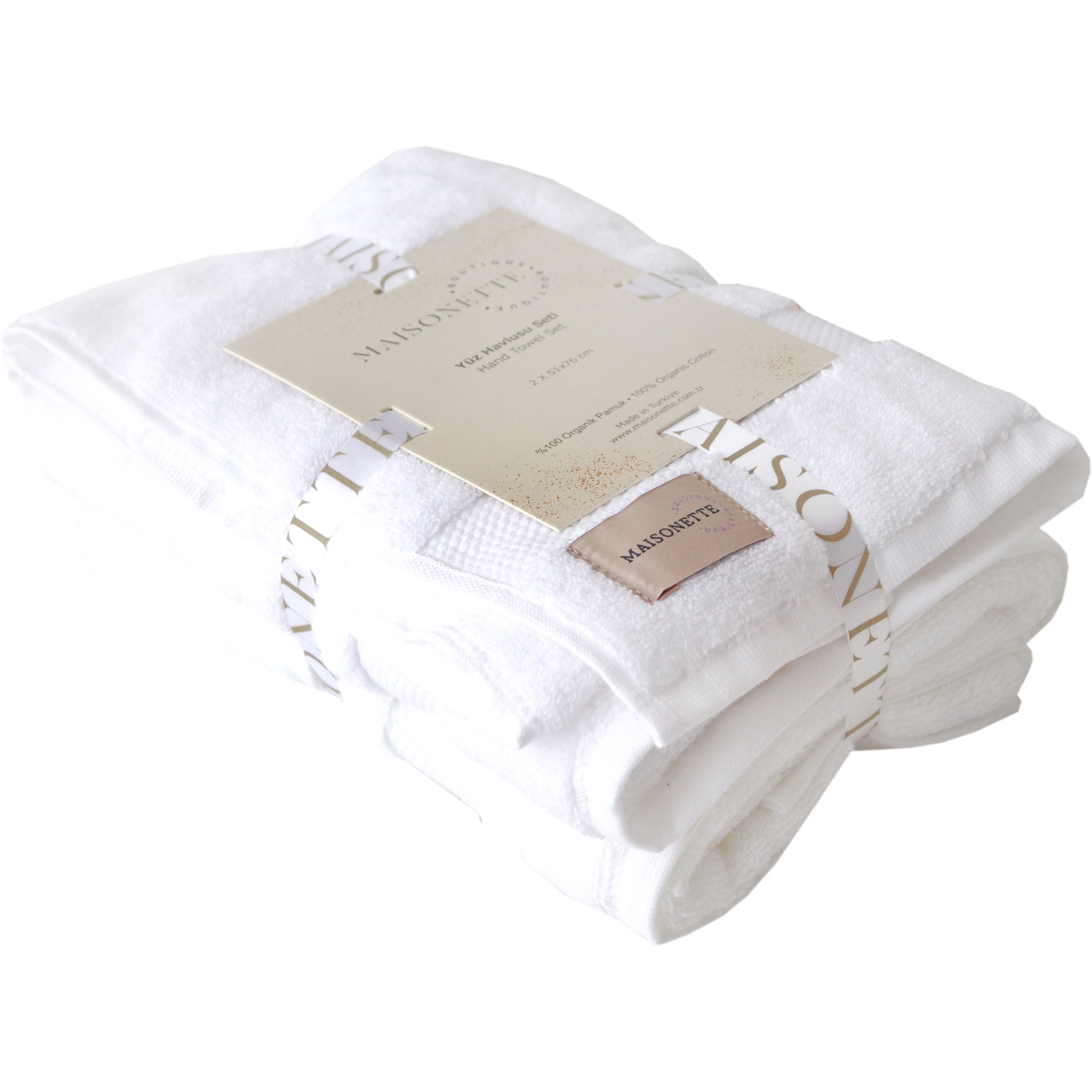 Набор полотенец Maisonette Elegance 76x51 см 2 шт. белый (40412) - фото 7