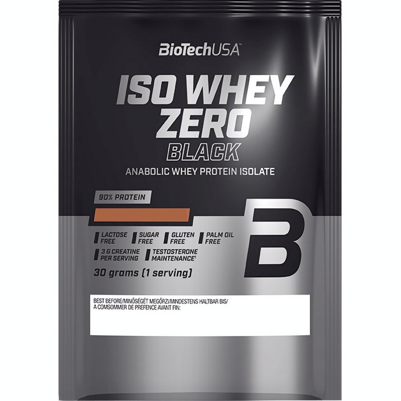 Протеїн BioTech Iso Whey Zero Black Chocolate 30 г - фото 1