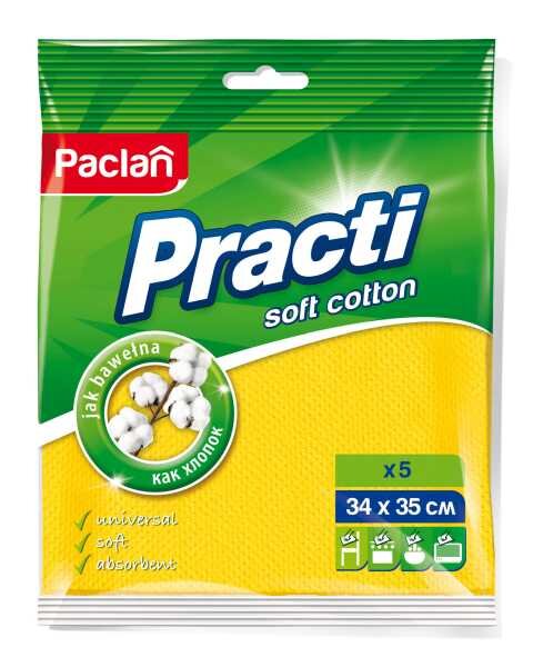 Ганчірка Paclan Practi Soft Cotton, 5 шт. - фото 1