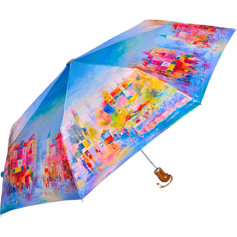 Жіноча складана парасолька повний автомат Zest 100 см різнобарвна - фото 1