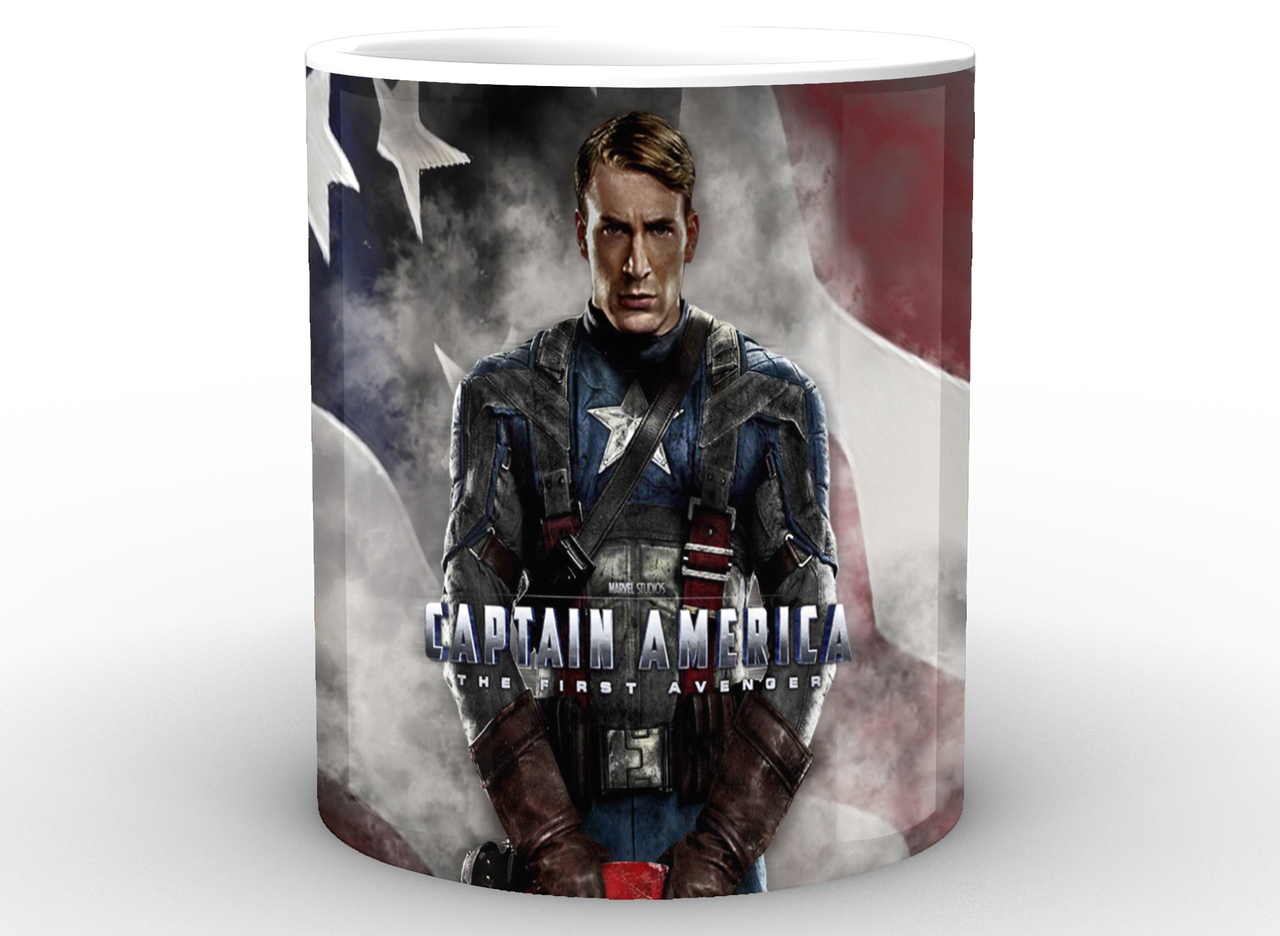 Кружка GeekLand Капітан Америка Captain America прапор у серпанку CA.02.012 - фото 2