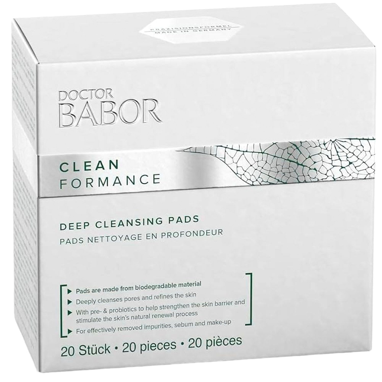 Пады для глубокого очищения кожи Babor Doctor Babor Clean Formance Deep Cleansing Pads, 20 шт. - фото 2