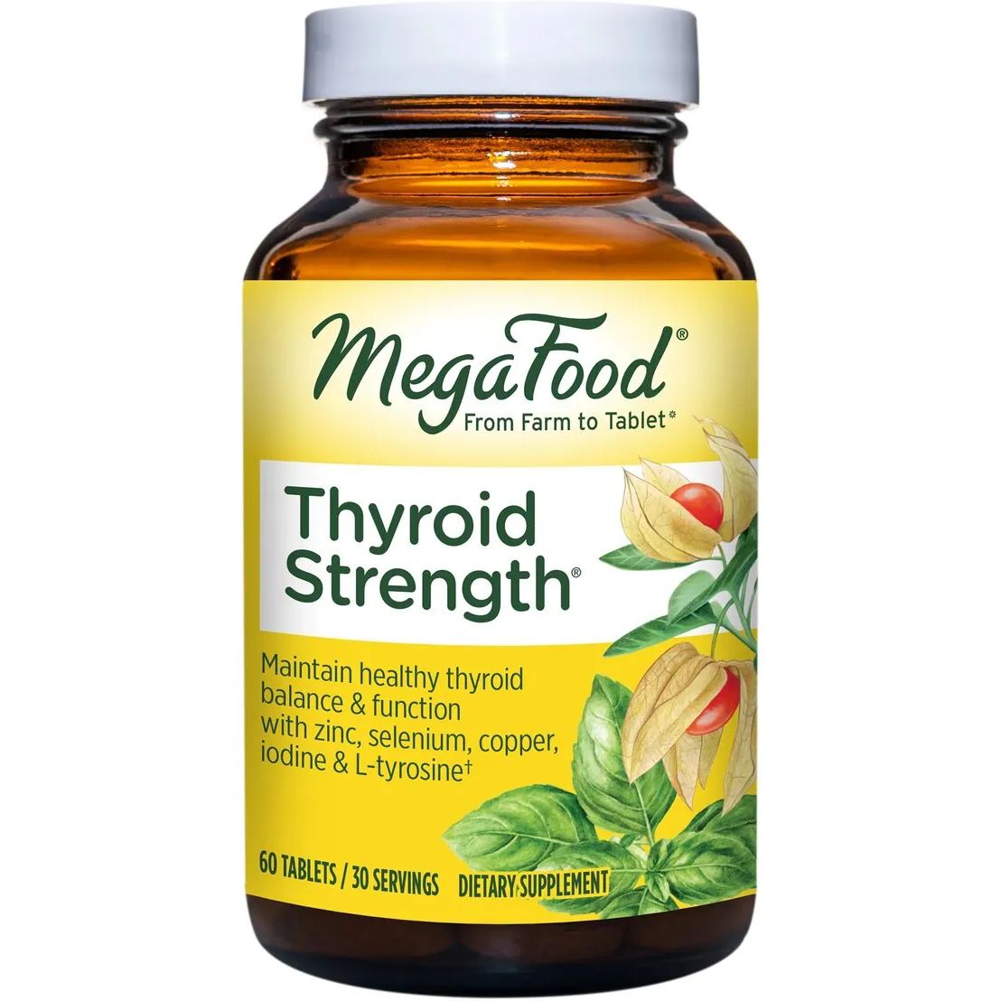 Сила щитовидної залози MegaFood Thyroid Strength 60 таблеток - фото 1