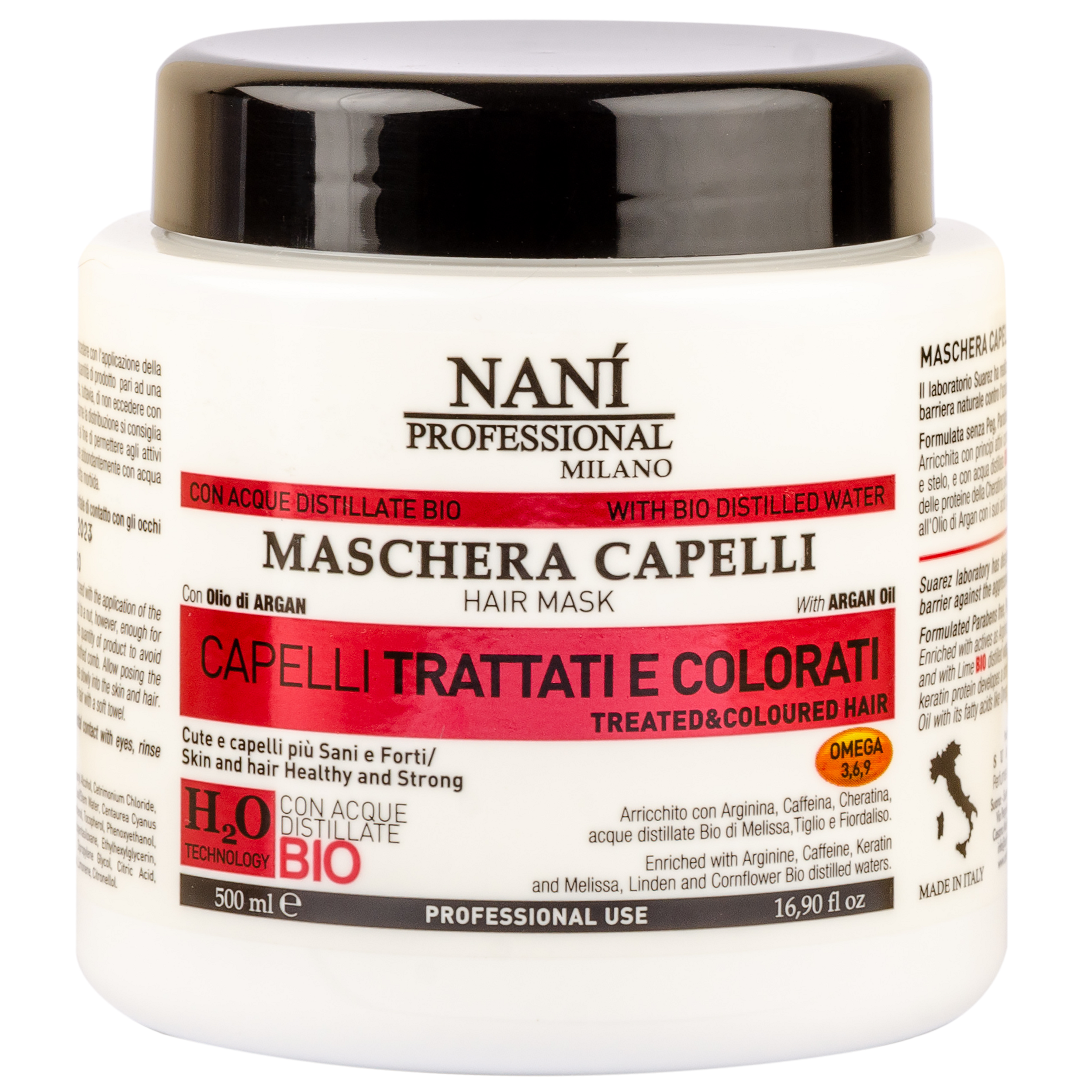 Маска Nani Professional, для фарбованого та пошкодженого волосся, 500 мл (NPMCT500) - фото 1