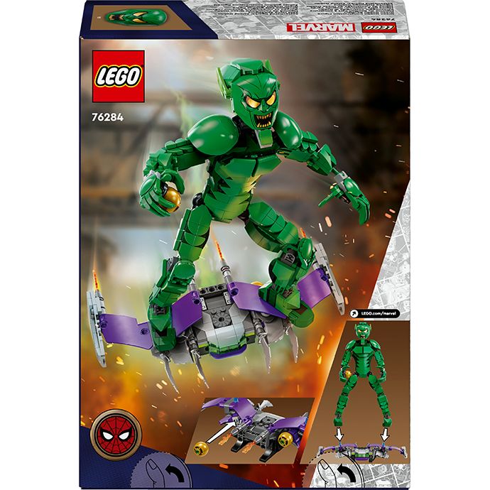 Конструктор LEGO Super Heroes Marvel Фигурка Зеленого гоблина для сборки 471 деталь (76284) - фото 10