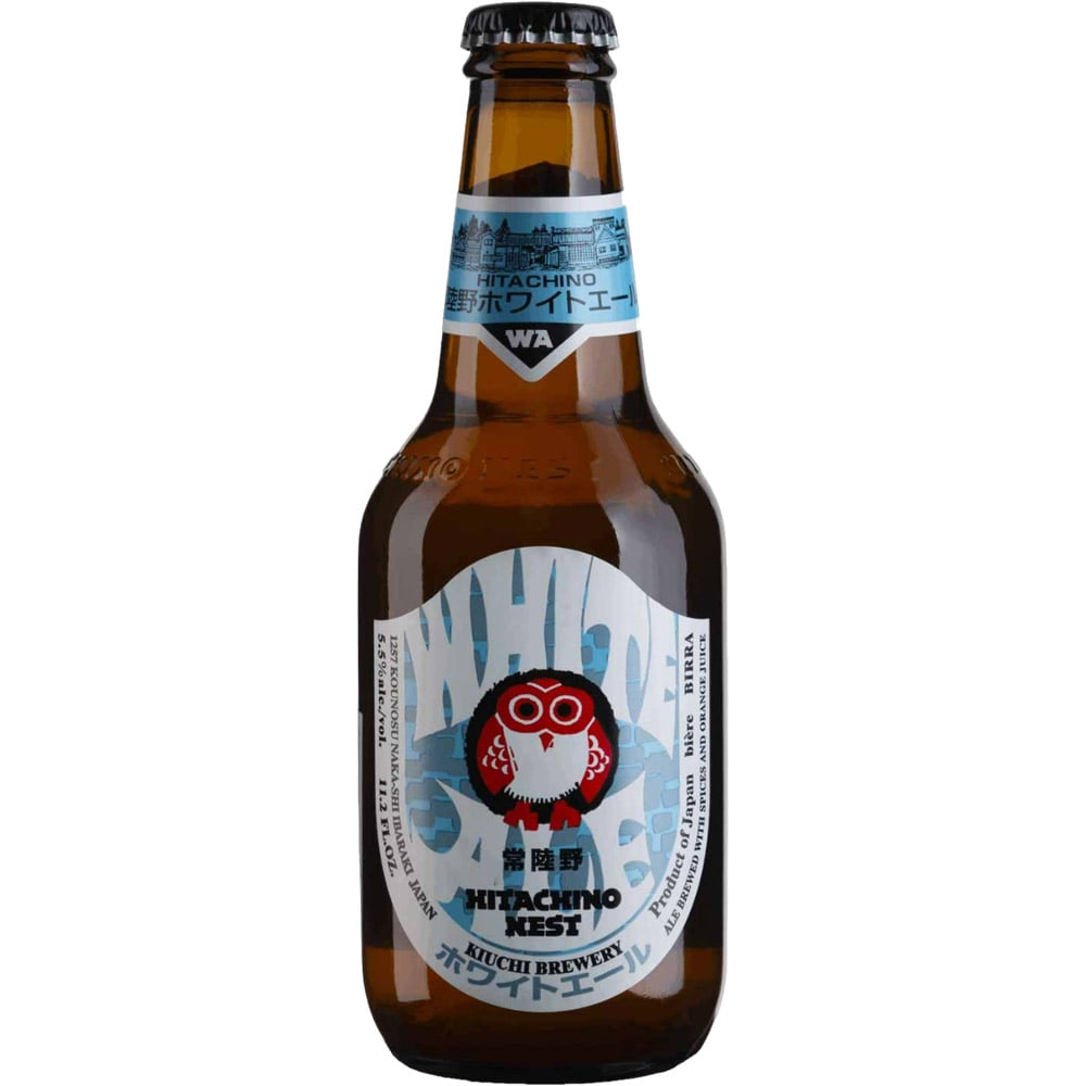 Пиво Hitachino Nest White Ale, светлое, 5,5%, 0,33 л - фото 1