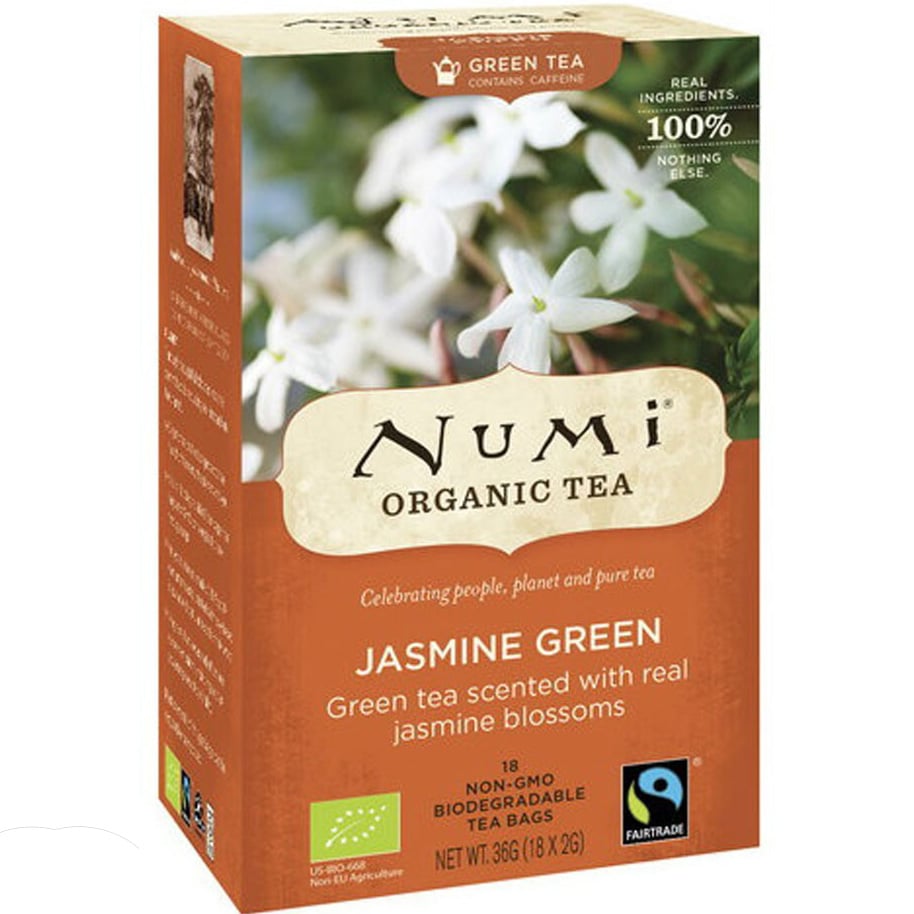 Чай зеленый Numi Organic Tea Jasmin Green органический 18 пакетиков 36 г - фото 1