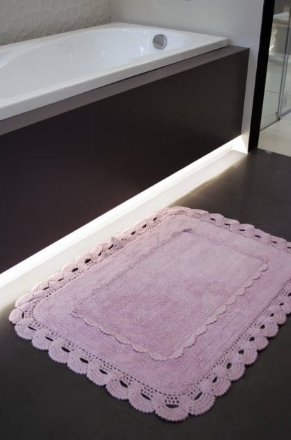Набір килимків Irya Anita pembe, 90х60 см і 60х40 см, світло-рожевий (2000022200349) - фото 1