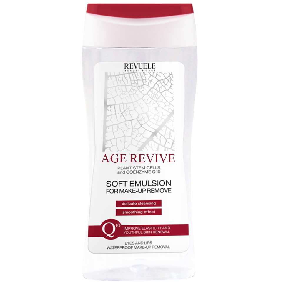 Мягкая лифтинг-эмульсия для снятия стойкого макияжа Revuele Age Revive, 200 мл - фото 1