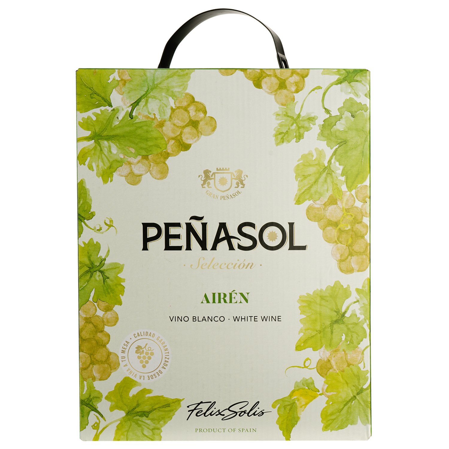 Вино Penasol, Bag-in-Box, біле, сухе, 3 л - фото 1