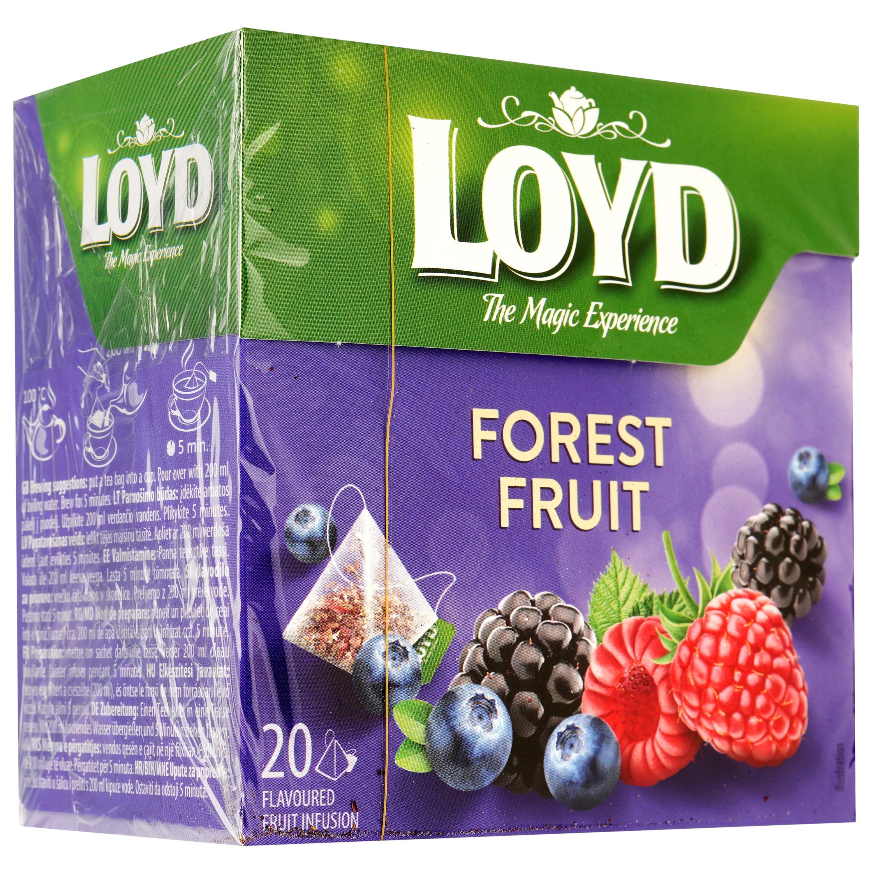 Чай фруктовый Loyd Forest Fruits, Лесовые ягоды, в пирамидках, 40 г - фото 3