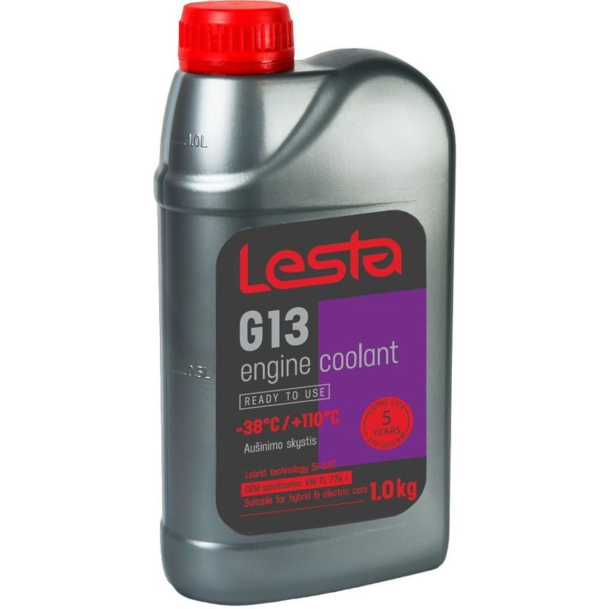Антифриз Lesta G13 готовый -38 °С 1 кг фиолетовый - фото 1