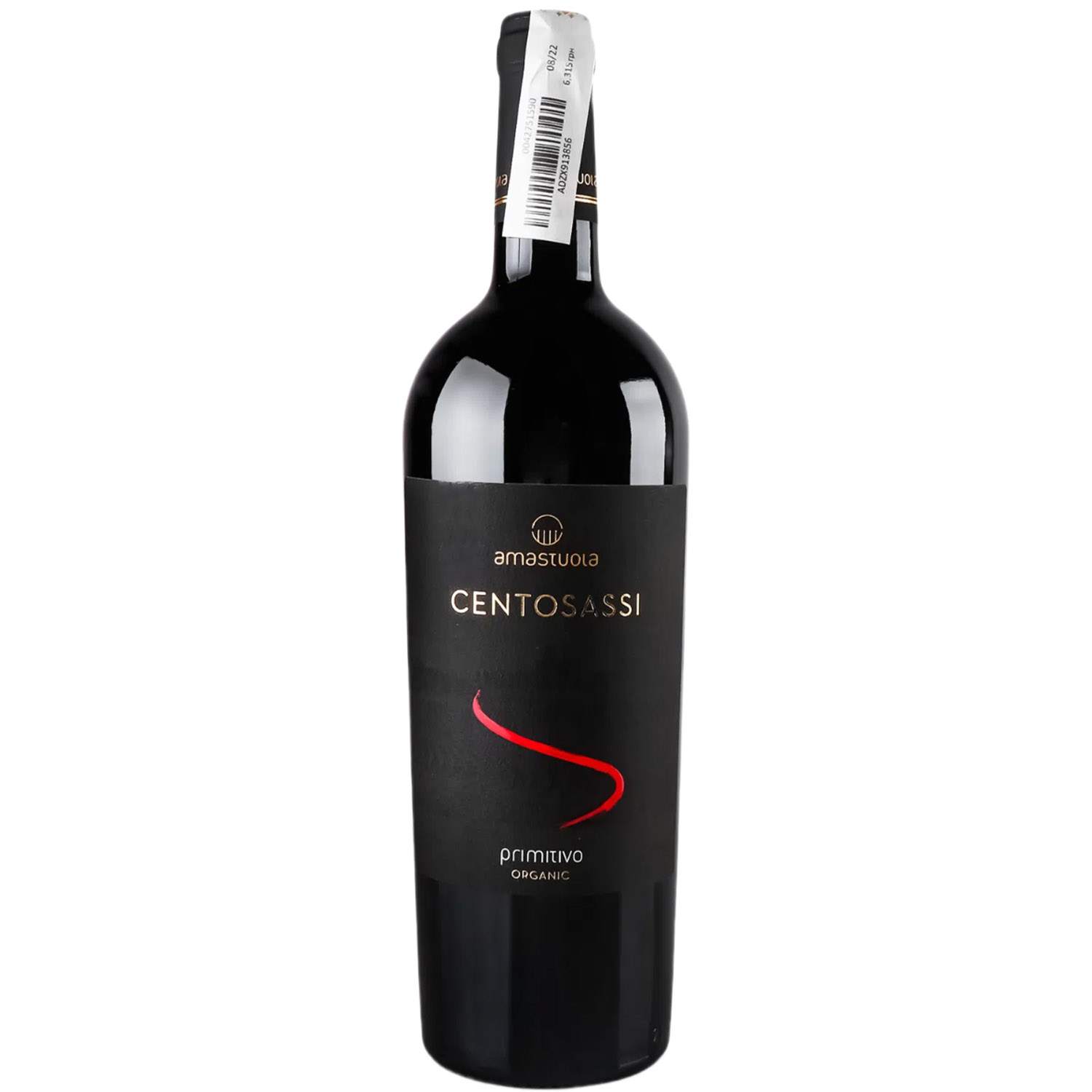 Вино Amastuola Centosassi Primitivo 2017 красное сухое 0.75 л - фото 1