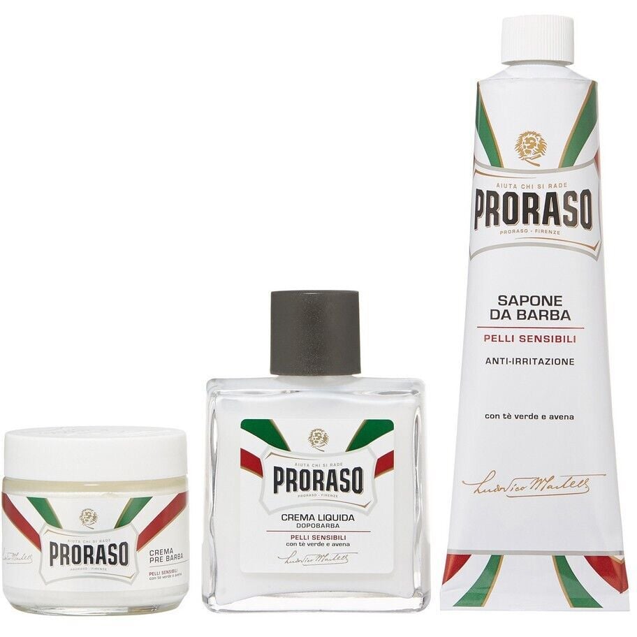 Подарунковий вінтажний набір Proraso Toccasana делікатне гоління та догляд для чутливої шкіри в металевій коробці - фото 2