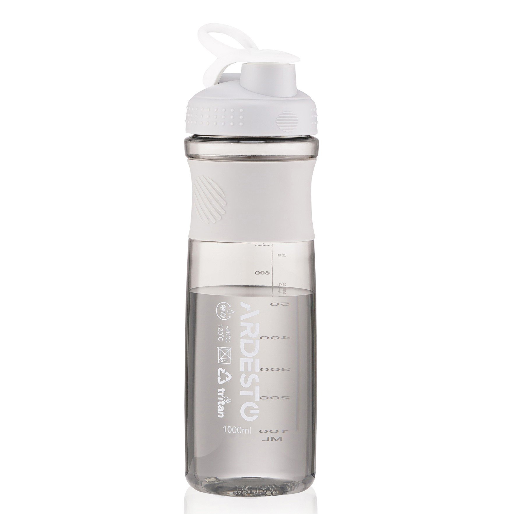 Бутылка для воды Ardesto Smart bottle, 1000 мл, серая (AR2204TG) - фото 3