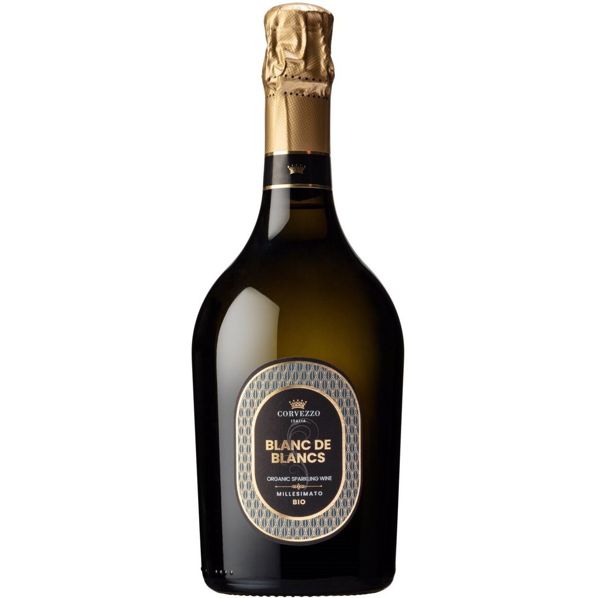 Игристое вино Corvezzo Blanc de Blancs Millesimato, белое, брют, 0,75 л - фото 1