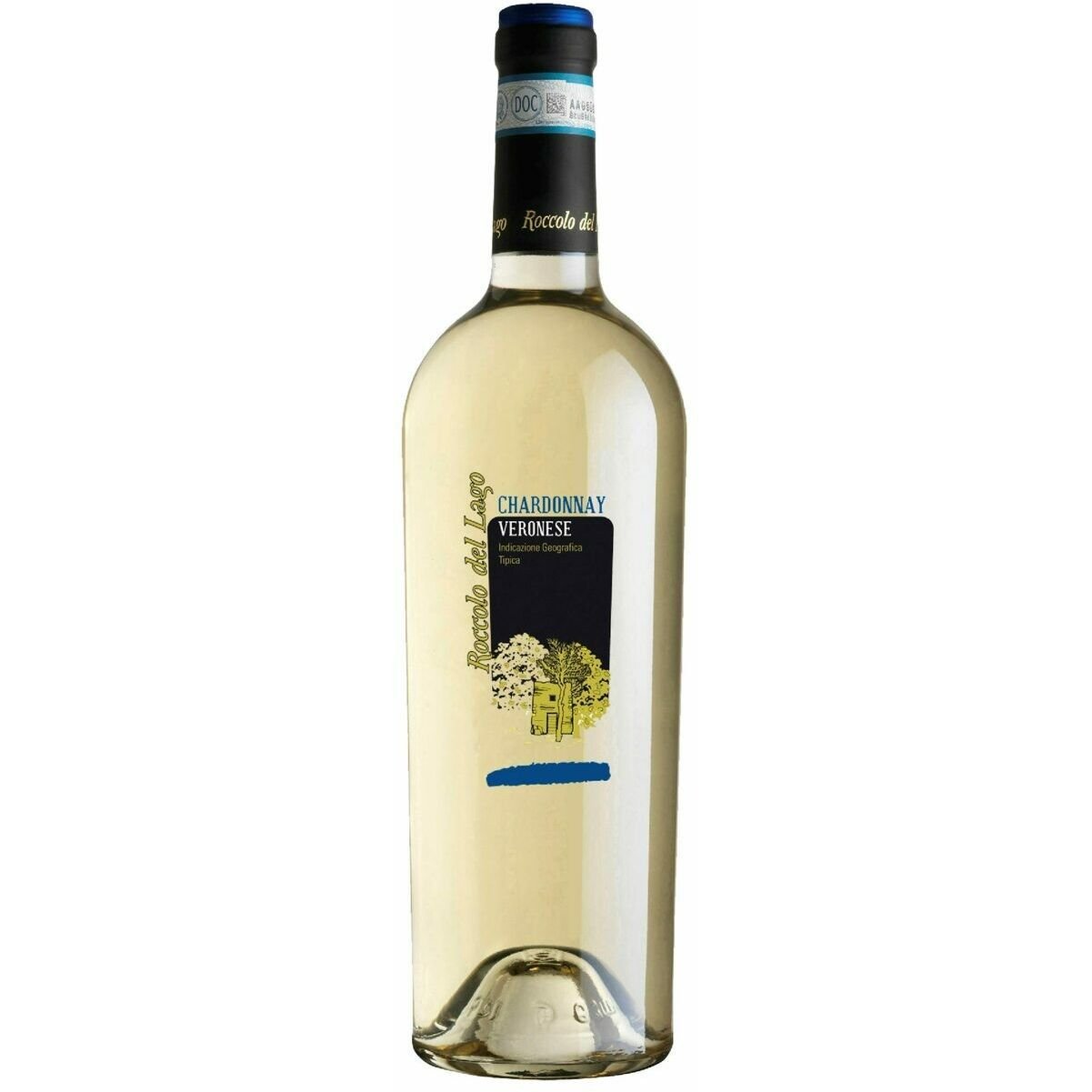 Вино Roccolo del Lago Chardonnay Veronese IGT BIO, белое, сухое, 0,75 л - фото 1