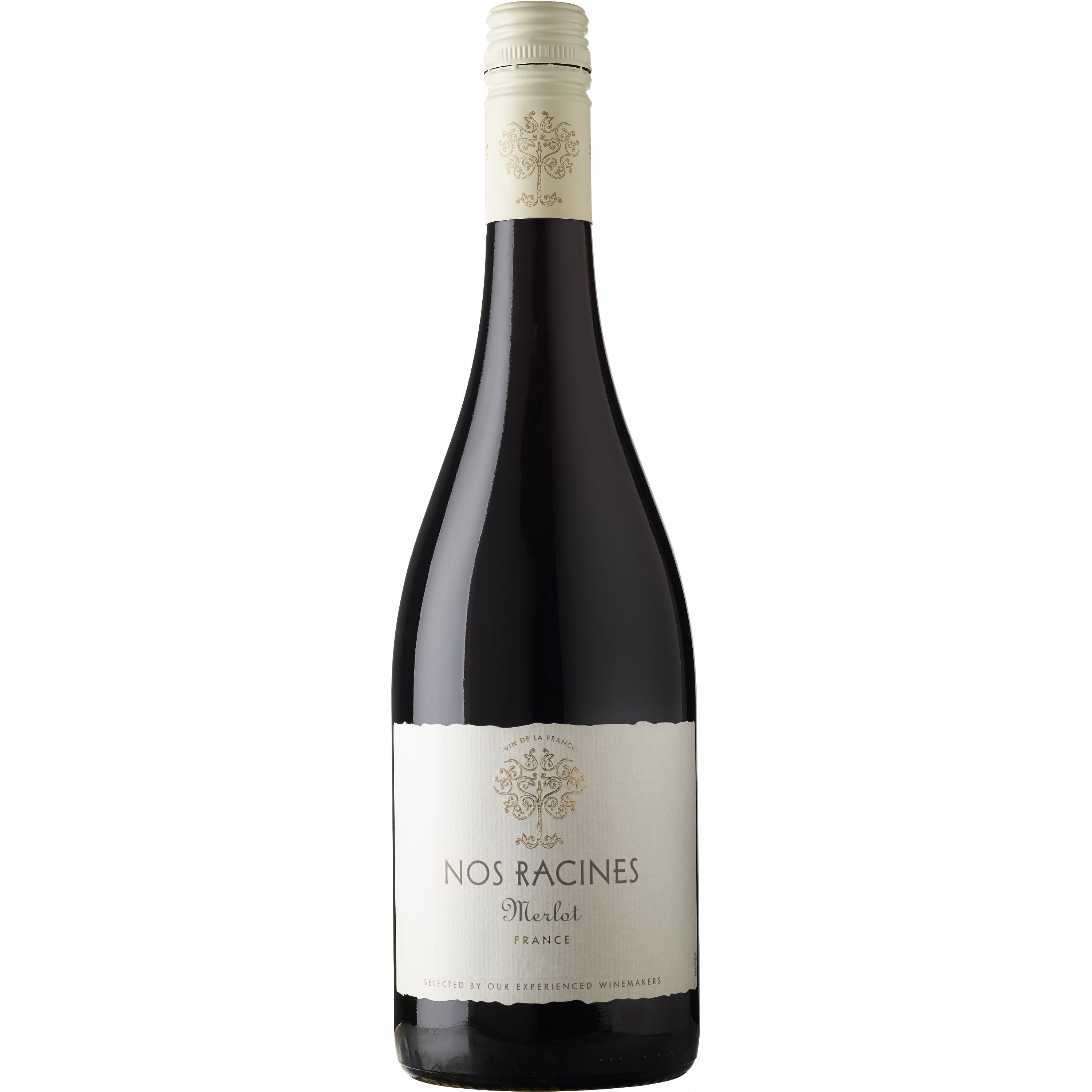 Вино Nos Racines Merlot Pays d'Oc IGP красное сухое 0.75 л - фото 1