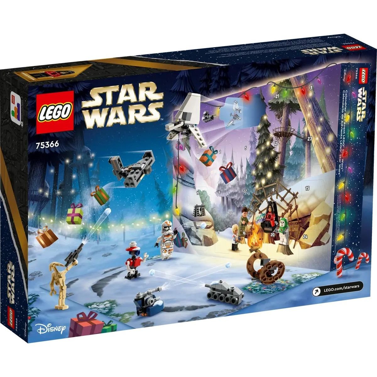 Конструктор LEGO Star Wars Новорічний календар для 2023 року, 320 деталей (75366) - фото 3