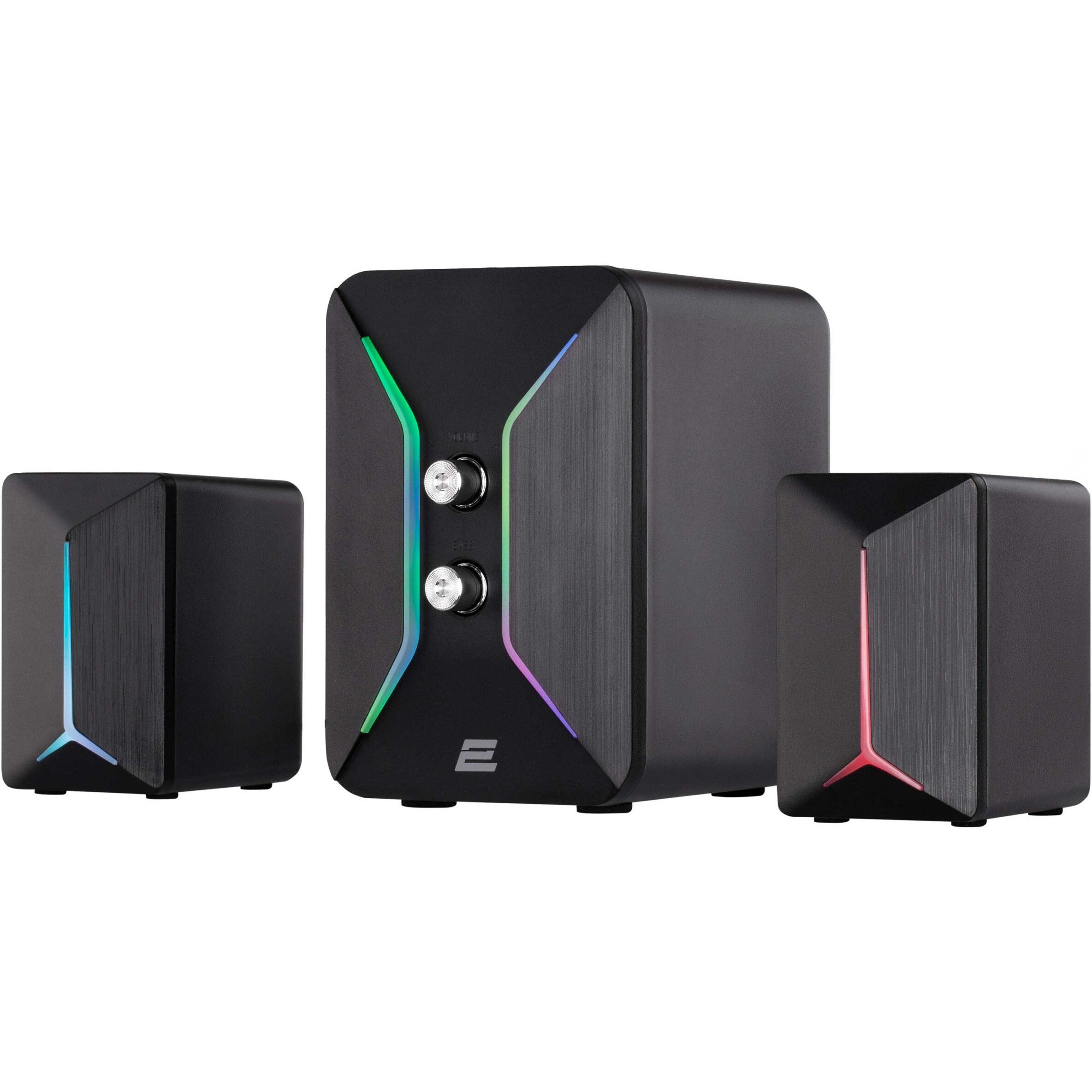 Комп'ютерні колонки 2E PCS301 2.1 RGB Black - фото 1