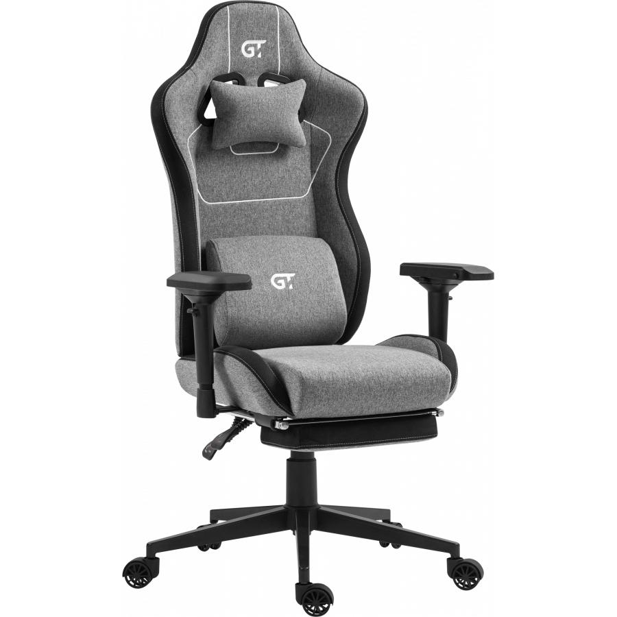 Геймерское кресло GT Racer X-2305 Fabric Gray/Black (X-2305 Fabric Gray/Black) - фото 1