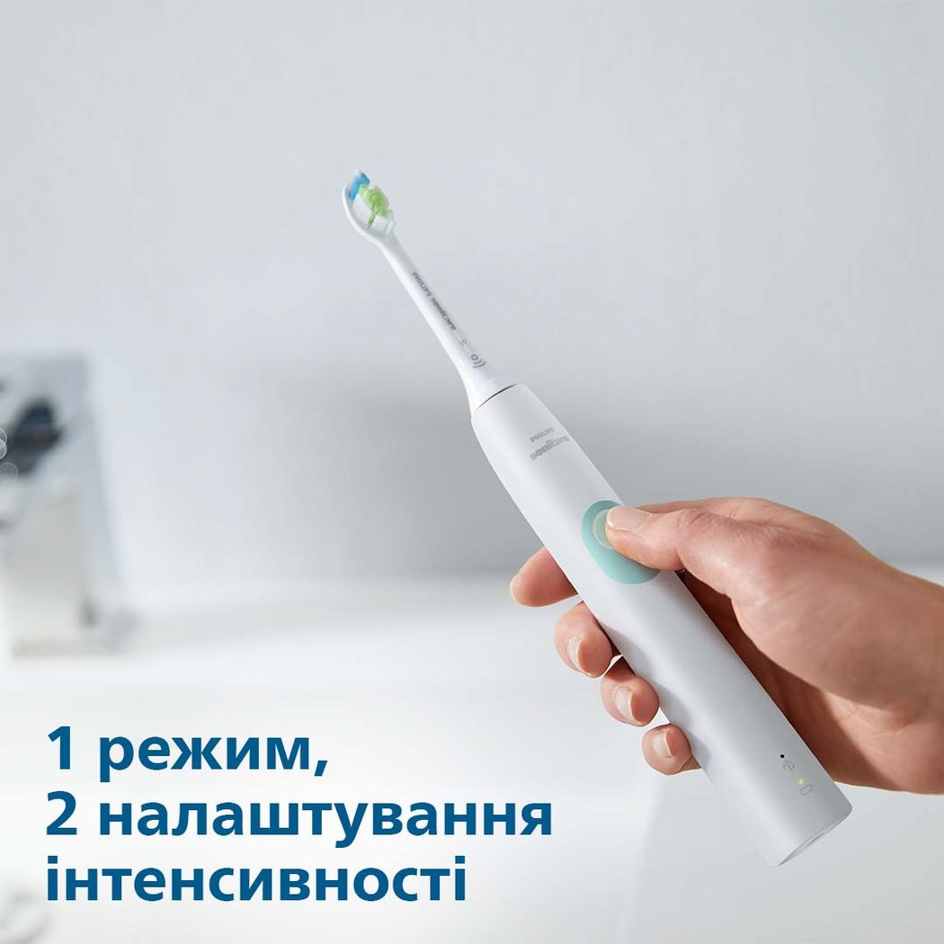 Электрическая зубная щетка Philips Sonicare ProtectiveClean 4300 белая (HX6807/28) - фото 5