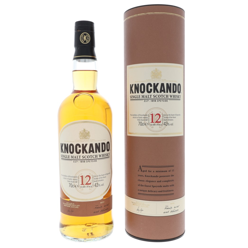 Виски Knockando Single Malt Scotch Whisky 12 лет, в подарочной упаковке, 43%, 0,7 л - фото 1