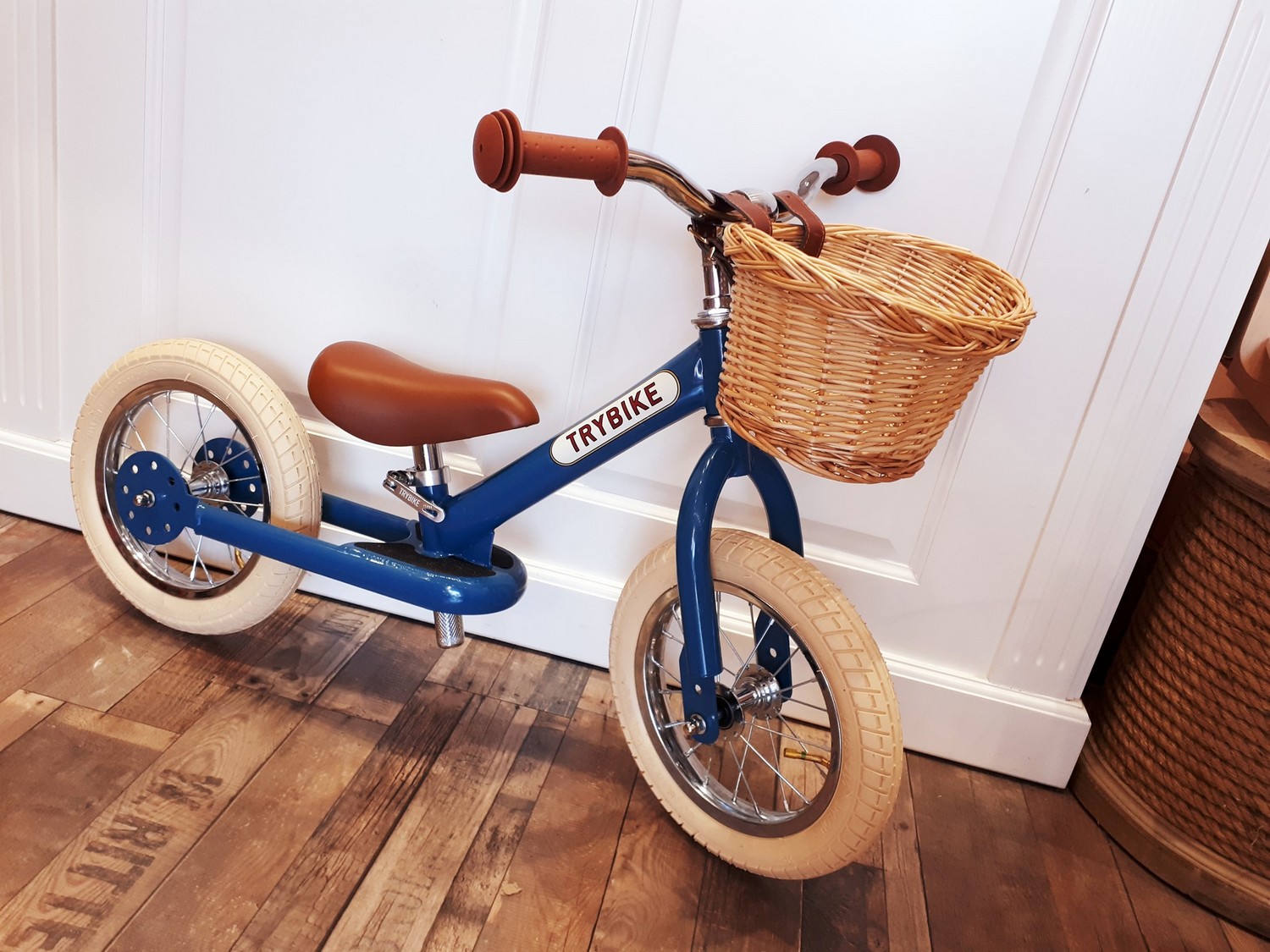 Двоколісний балансуючий велосипед Trybike steel 2 в 1, синій (TBS-2-BLU-VIN) - фото 8