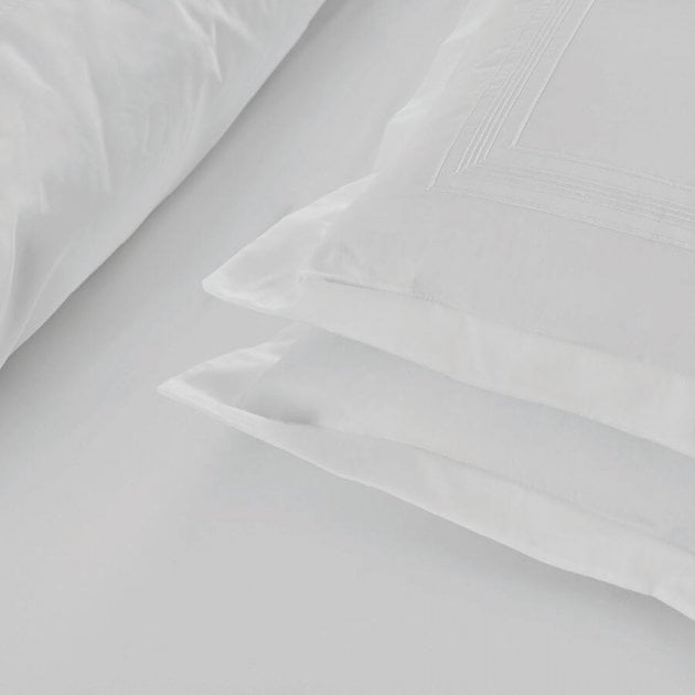 Комплект постільної білизни Penelope Mia white, сатин, євро (200х160+35см), білий (svt-2000022294140) - фото 4