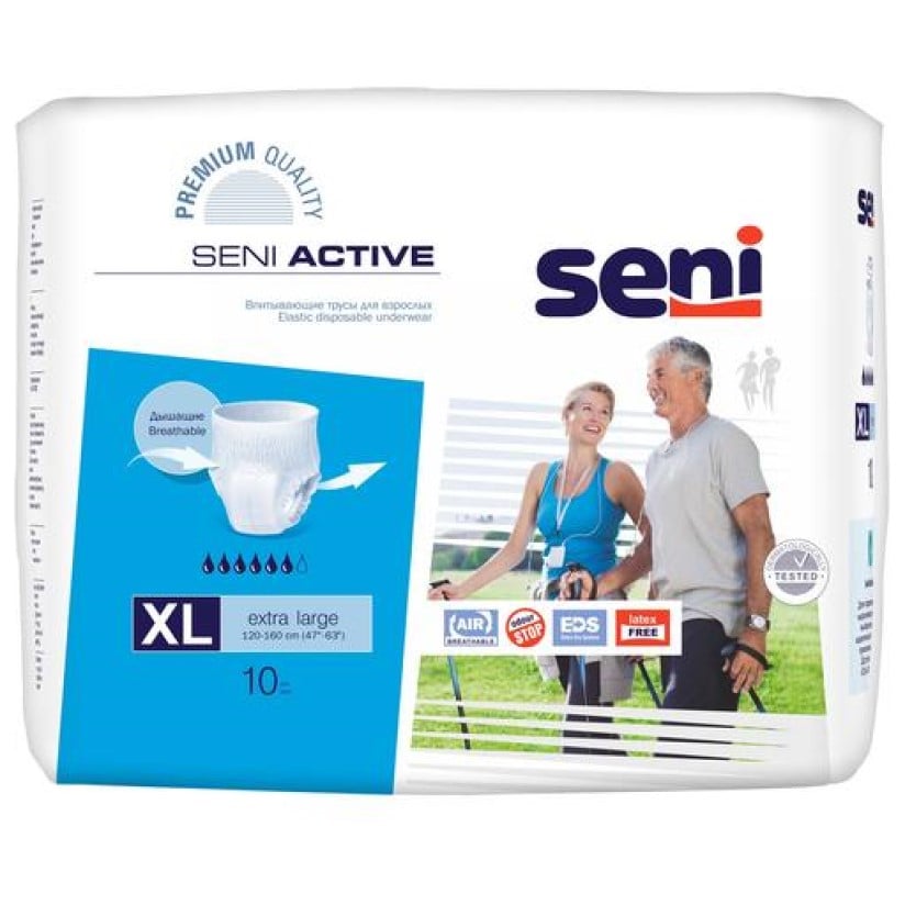 Трусы-подгузники для взрослых Seni Active Еxtra large 10 шт. - фото 1