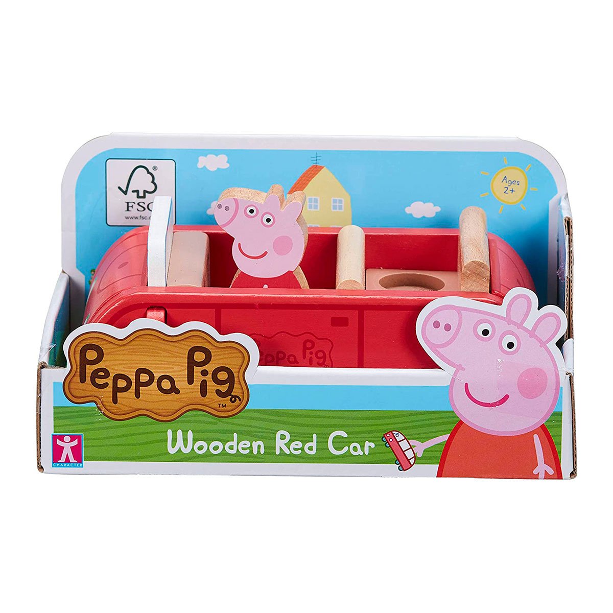Деревянный игровой набор Peppa Pig Машина Пеппы (7208) - фото 1