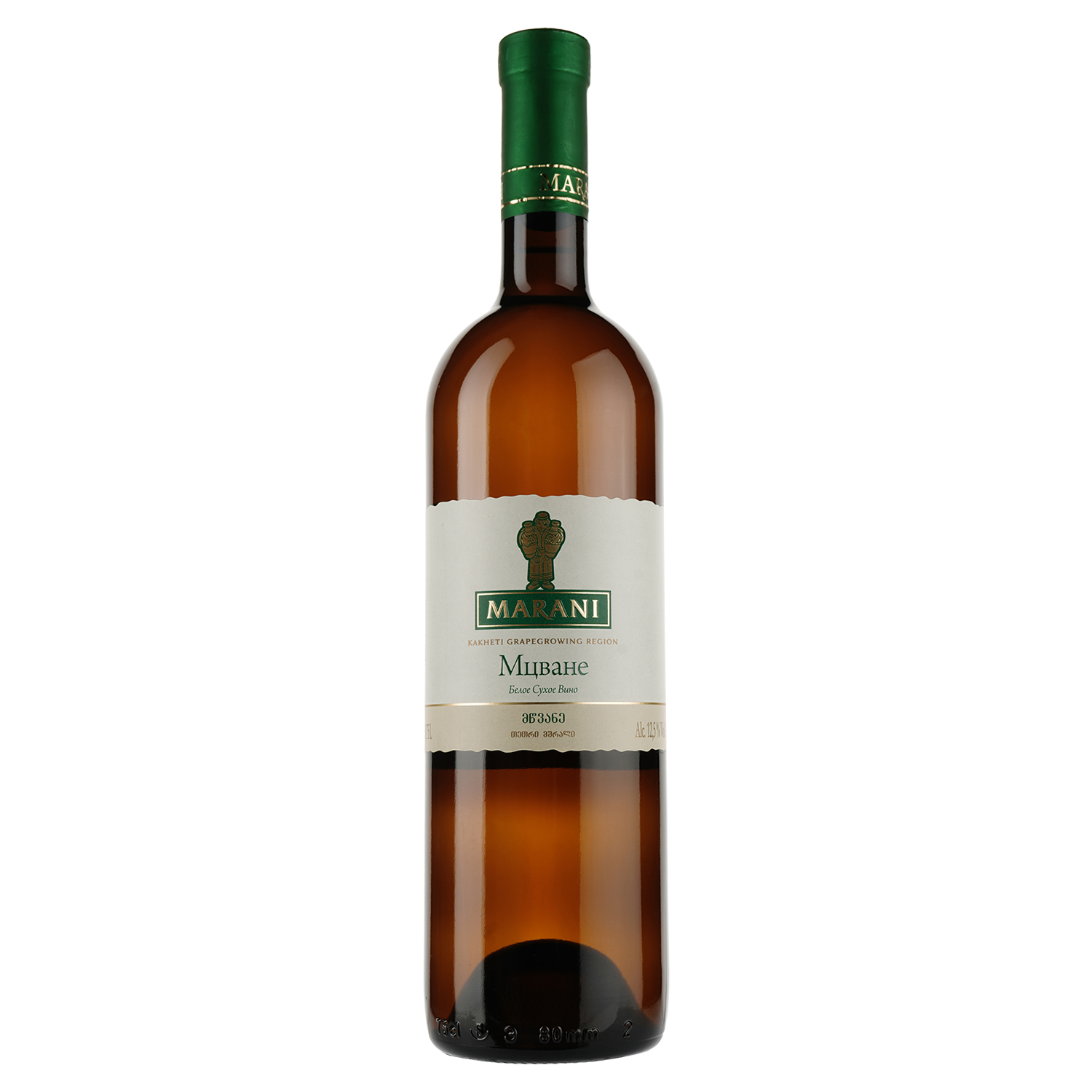 Вино Marani Мцване, біле, сухе, 12,5%, 0,75 л (36318) - фото 1