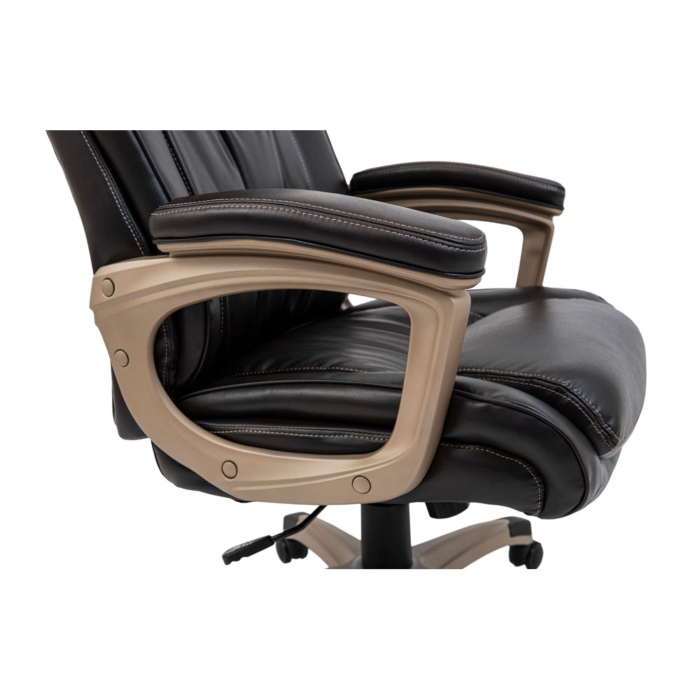 Кресло офисное Richman Магнат Пластик Рич M-2 Anyfix Кожа Сплит темно-коричневый (RCM-1063) - фото 7