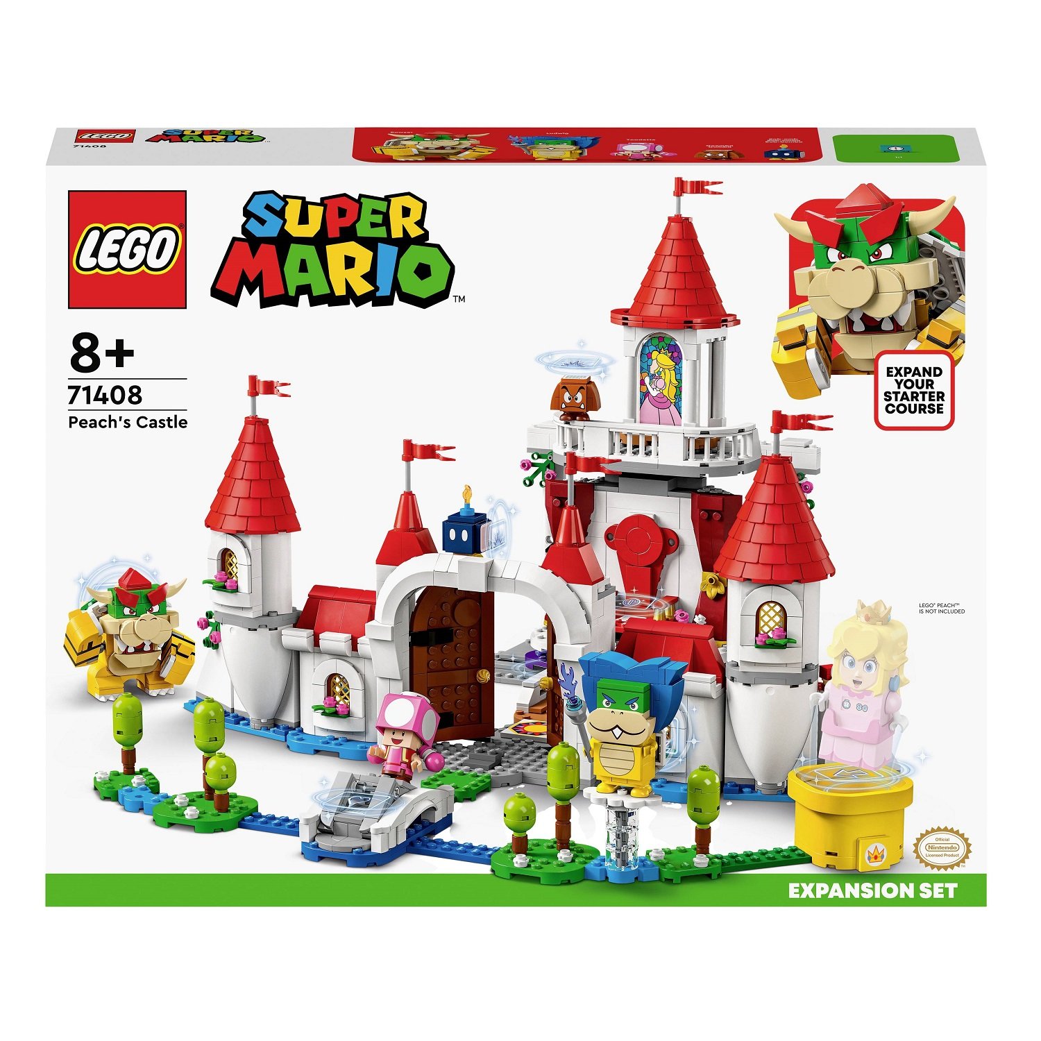 Конструктор LEGO Super Mario Дополнительный набор, Замок Персика, 1216 деталей (71408) - фото 1