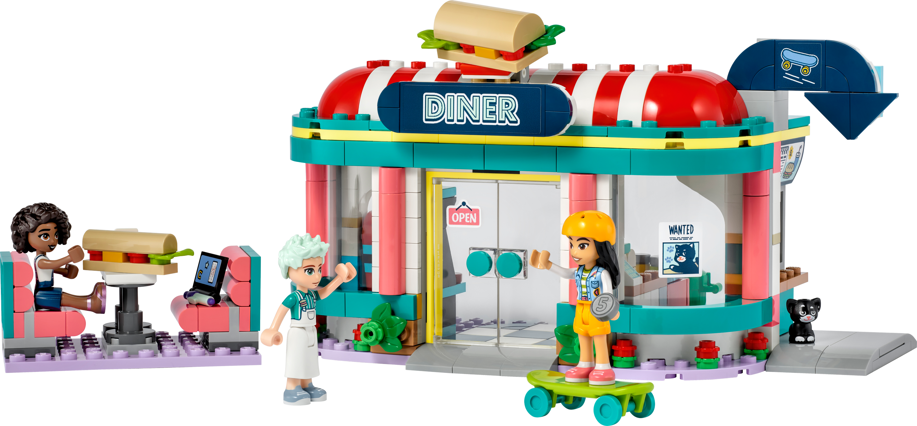 Конструктор LEGO Friends Закусочна в центрі Хартлейк Сіті, 346 деталей (41728) - фото 2