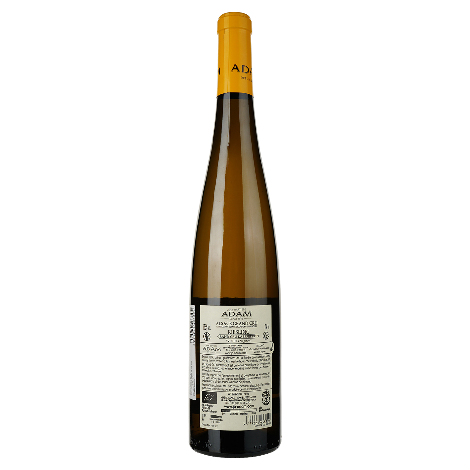Вино Jean-Baptiste Adam Grand Cru Riesling Kaefferkopf Vieilles Vignes 2019 біле сухе 0.75 л - фото 2