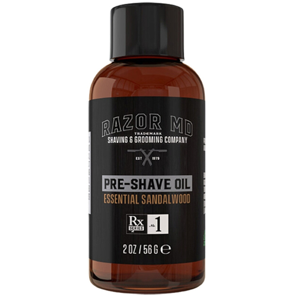 Олія перед голінням Razor Pre Shave Oil Essential Sandalwood з екстрактом сандалового дерева 56 г - фото 1